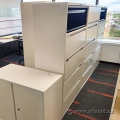 White 5 Drawer Metal Lateral File Cabinet